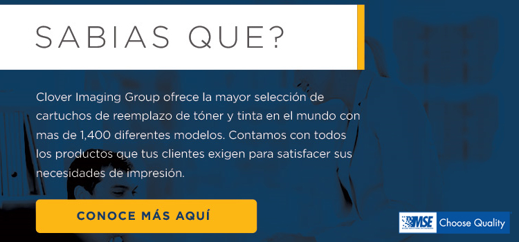 Clover ofrece la más amplia selección de consumibles de impresión con calidad de original, consumibles, toners, mse, toner mse, clover, clover imaging group, mercavilsa, nitramsa