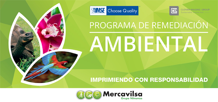 Remedicación Ambiental por el uso de toner MSE, programa de remedicación ambiental, toners mse, toner mse, mse, remediación ambiental